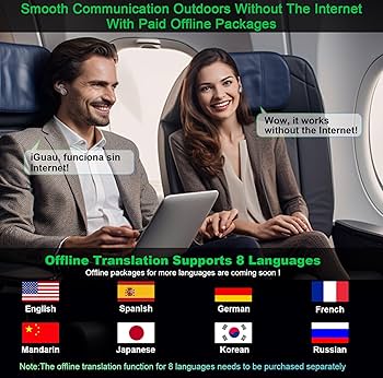 【新品】翻訳イヤホン リアルタイム、AI言語60時間バッテリー 旅行用144言語 Amazon.co.jp: AI翻訳イヤホン リアルタイム144言語翻訳機 99%の